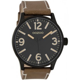 OOZOO Timepieces 45mm Brown Leather Strap C7408